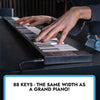 Carry-On Music Bundle: Black Folding Piano 88 Touch & Studio Headphones
