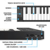 Carry-On Music Bundle: Black Folding Piano 88 Touch & Studio Headphones
