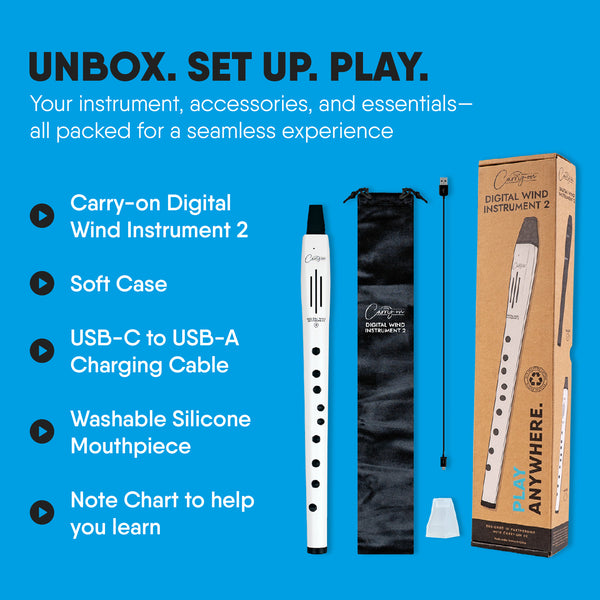 Carry-on Digital Wind Instrument 2 - White
