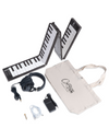 Carry-On Music Bundle: Black Folding Piano 88 Touch & Studio Headphones