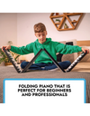 Carry-On Music Bundle: Black Folding Piano 88 Touch & Studio Headphones